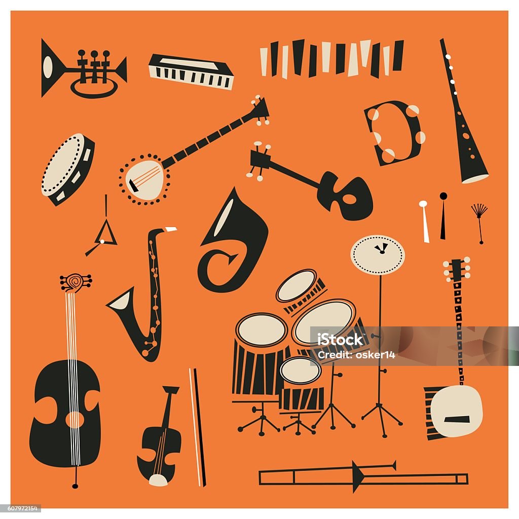 Ensemble d'instruments jazz