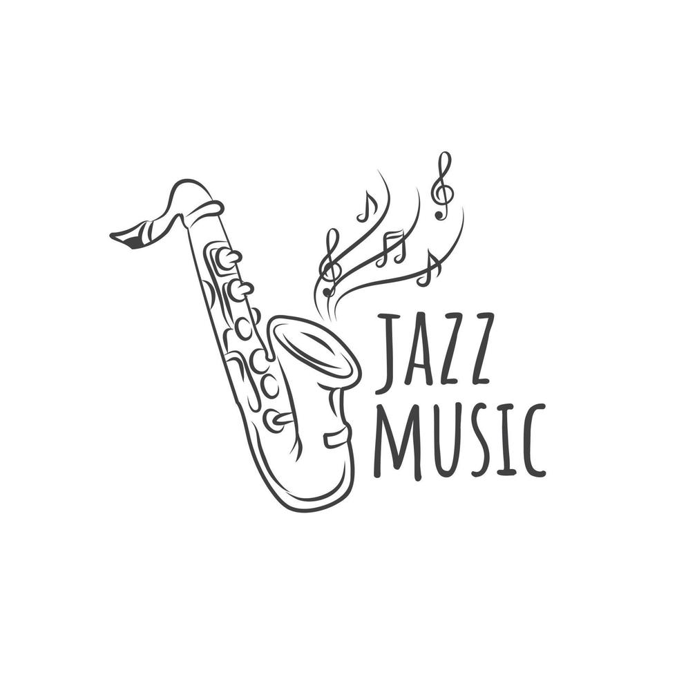 Illustration du jazz avec un saxophone célébrant la Journée Internationale du Jazz