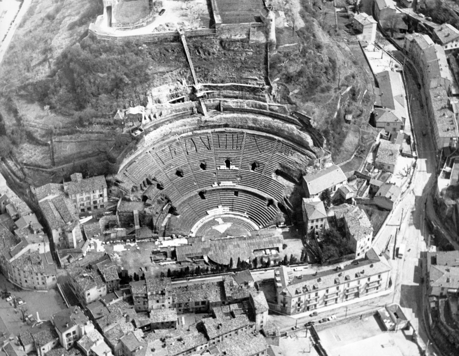 Théâtre antique de Vienne en 1963